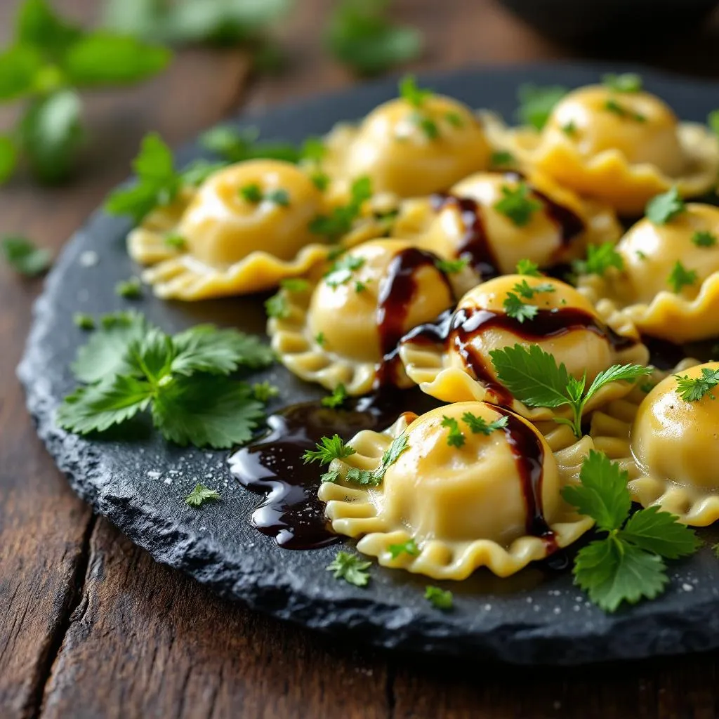 Advanced Spherification: Flavored Ravioli